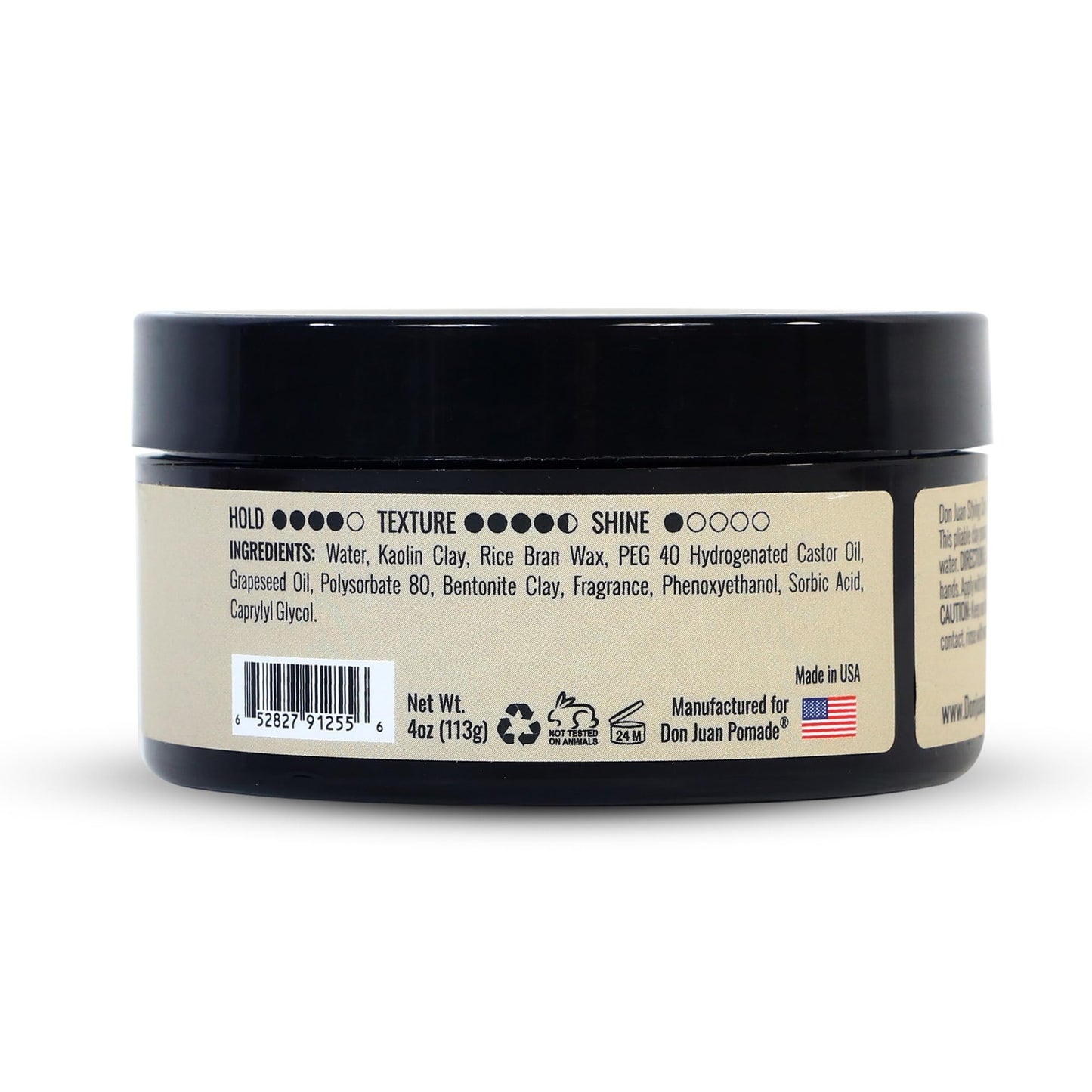 Don Juan Handcrafted Styling Clay Pomade 4oz - Medium Hold - Matte Natural Finish - Water Based - Summer Breeze Scent Beauty & Personal Care Don Juan