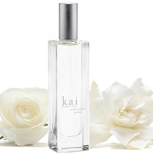 kai eau de parfum spray - rose absolute & the fresh scent of gardenia perfume wrapped in white exotics. airy, light & fresh scent, 1.7 Fl Oz, made in Beauty & Personal Care kai