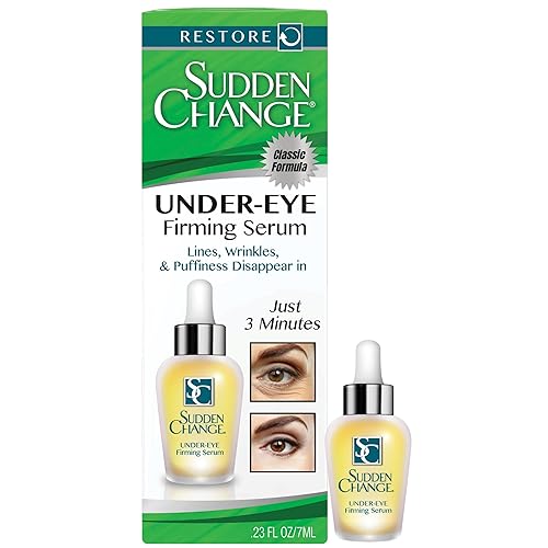 Sudden Change Instant Under-Eye Firming Serum - Fast-Acting Eye Tightening Serum for Under-Eye Bags, Puffiness, Lines & Wrinkles (0.23 oz, Pack of 1) Beauty & Personal Care Sudden Change