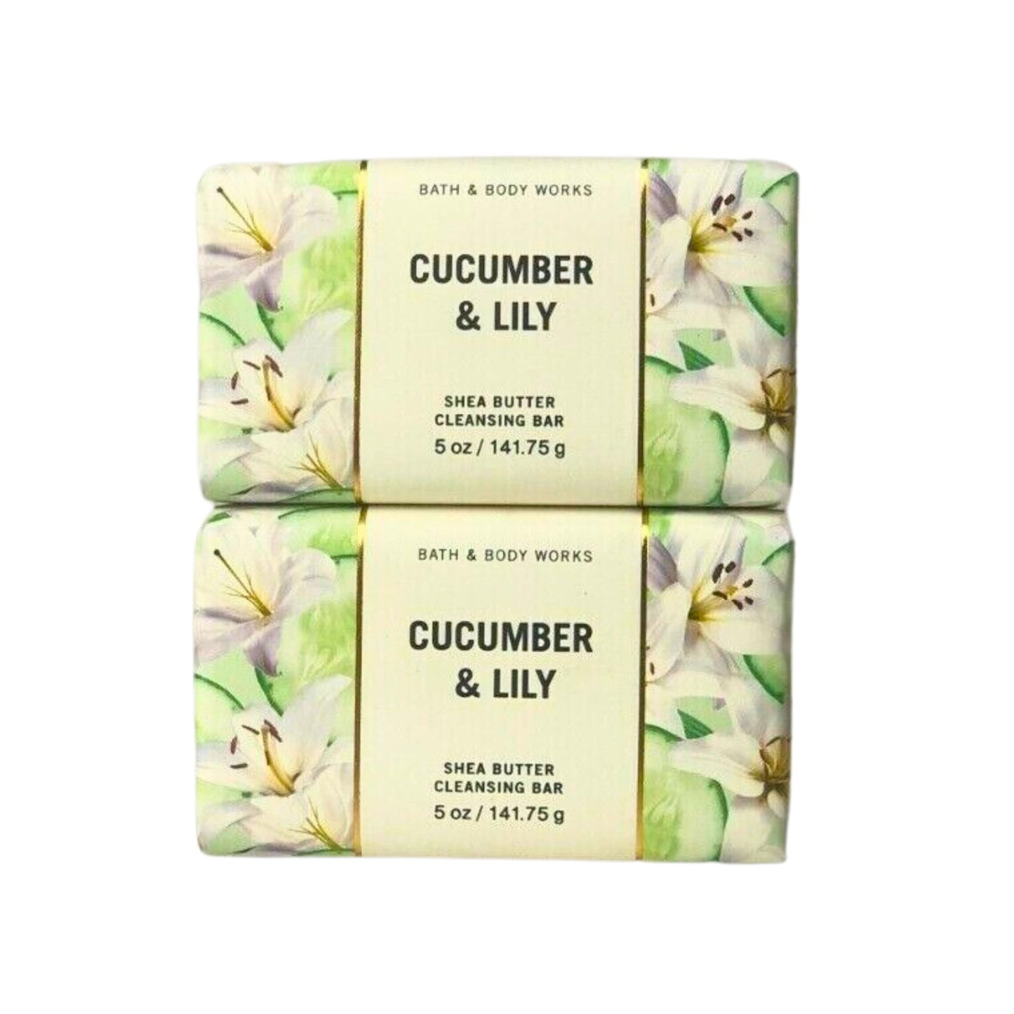 Bath & Body Works Cleansing Bar, Pack of 2, 5oz Each (Cucumber Lily) Beauty & Personal Care Bath & Body Works