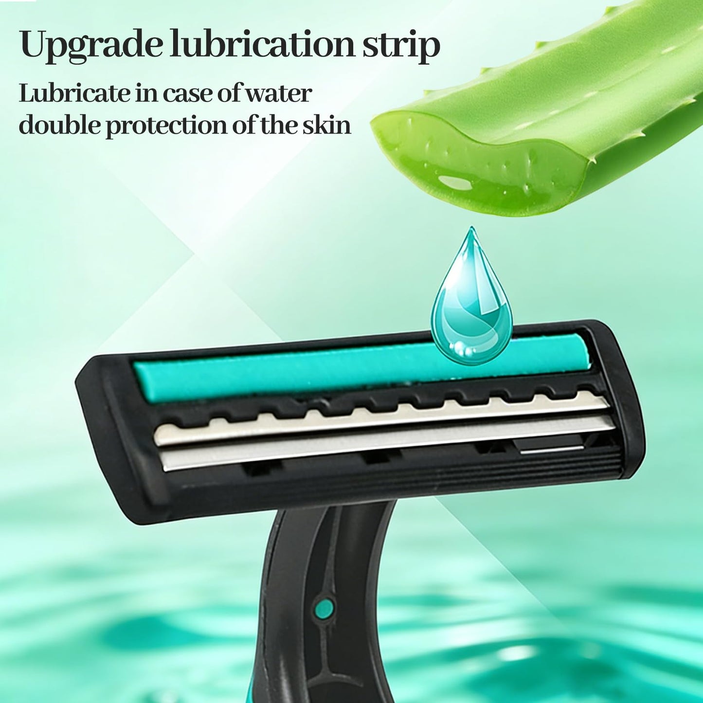 Twin Blade Disposable Razors,Stainless Steel Blade Individually Wrapped Razors Bulk,Manual Razors with Clear Safety Cap Beauty and Personal Care Ttarxug