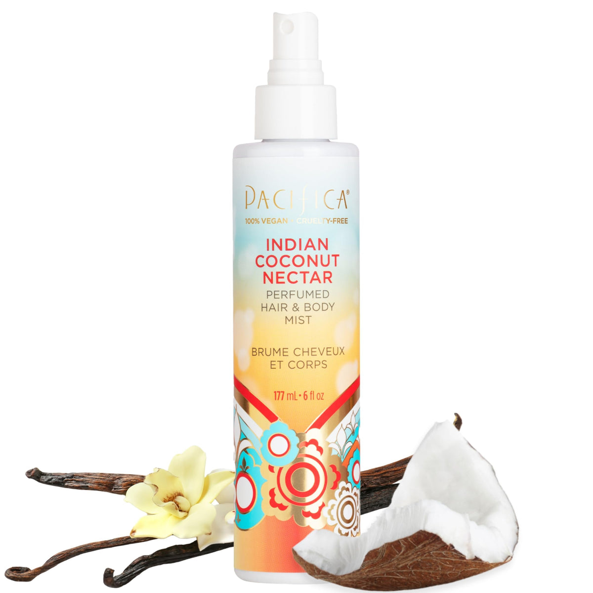Pacifica Beauty Indian Coconut Nectar Hair & Body Mist, Functional Fragrance For A Calming Experience, Paraben-Free, Vegan & Cruelty-Free, 5 Fl Oz Beauty & Personal Care Pacifica