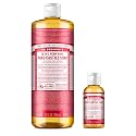 Dr. Bronner's Pure-Castile Liquid Soap - Rose Bundle. 32 oz. Bottle and 2 oz. Travel Bottle Beauty & Personal Care Dr. Bronner's