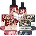 Dr. Squatch Men's Natural Soap and Hair Care - Snowy Pine Tar and Frosty Peppermint Shampoo and Conditioner - Blizzard Expanded Pack - Limited Edition Beauty & Personal Care Dr. Squatch