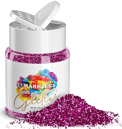 MARBLERS Twinkle Glitter [Hot Plum] 1.5oz (42g) | Fine | Non-Toxic, Vegan, Cruelty-Free | Face, Body, Eyeshadow, Hair, Festival, Party Makeup | Nail Beauty & Personal Care MARBLERS