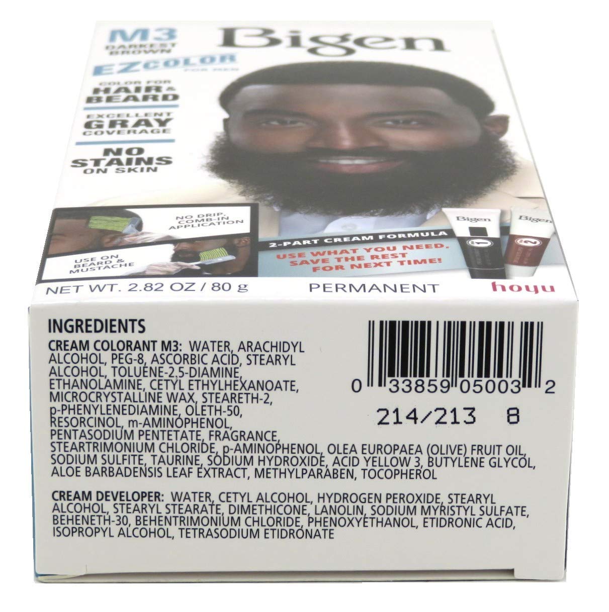Bigen Ez Color For Men Darkest Brown Kit (2 Pack) Beauty & Personal Care Bigen