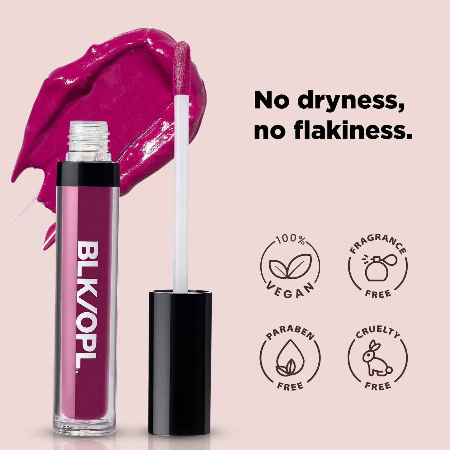 Black Opal BLK/OPL COLORSPLURGE Liquid Matte Lipstick, Fab Fuchsia - long-lasting, enriched with Vitamins C & E, paraben-free, cruelty-free Beauty & Personal Care Black Opal