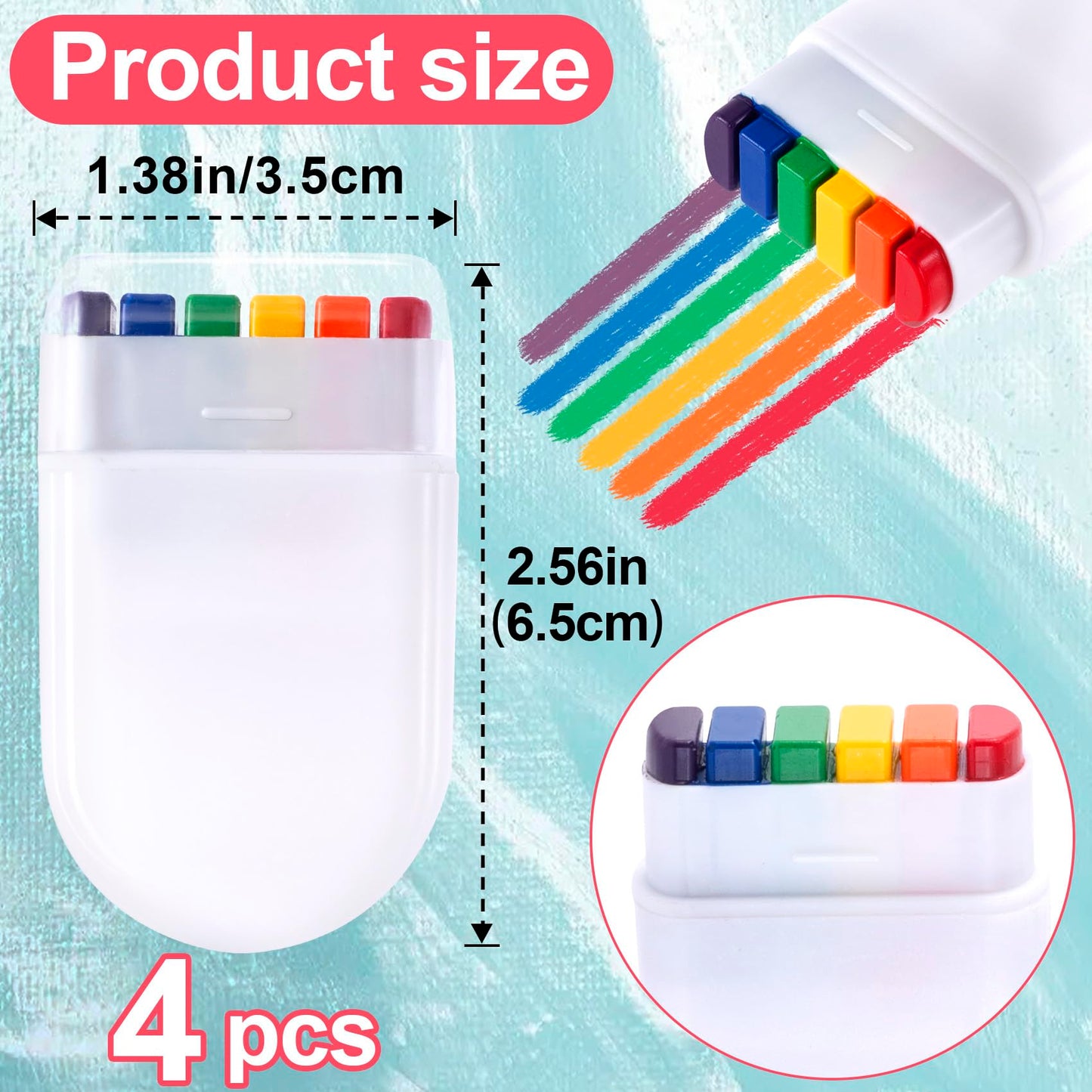 SmallCat 4pcs Pride Face Paint Sticks, Rainbow Face Paint Markers for Gay, Face Paint Crayons, Festival Rainbow Makeup for Face, Body, Women, Men Beauty & Personal Care SmallCat