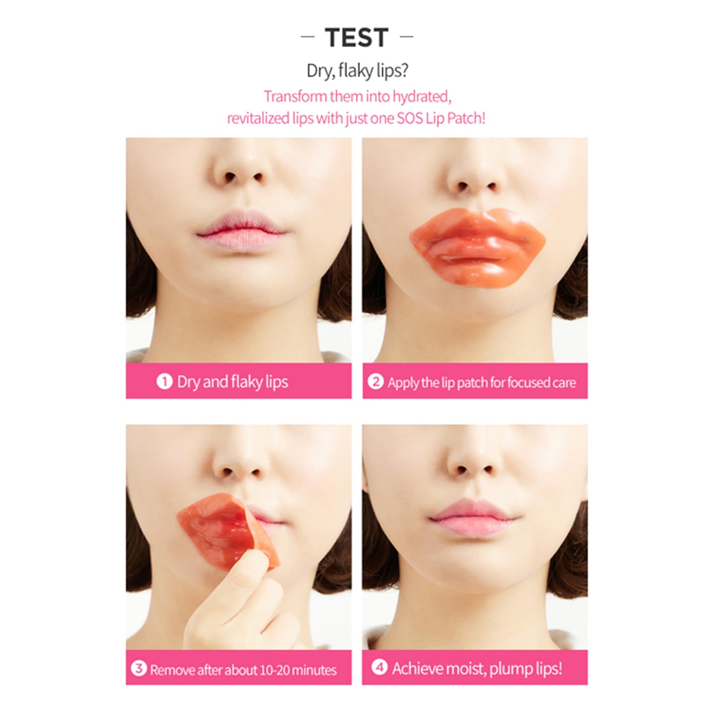 Berrisom SOS! Essence Lip Patch (30pcs) 80g Moisturizing & Soothing Treatment for Dry Lips with Hyaluronic Acid and Collagen Beauty and Personal Care Berrisom