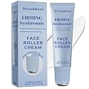 Dermabloom Hyaluronic Acid Face Roller Cream - Hydrates, Plumps, Firms, Depuffs - Dermatologist Tested, Anti-Aging, Korean Skin Care - Vegan, Clean Beauty & Personal Care Dermabloom