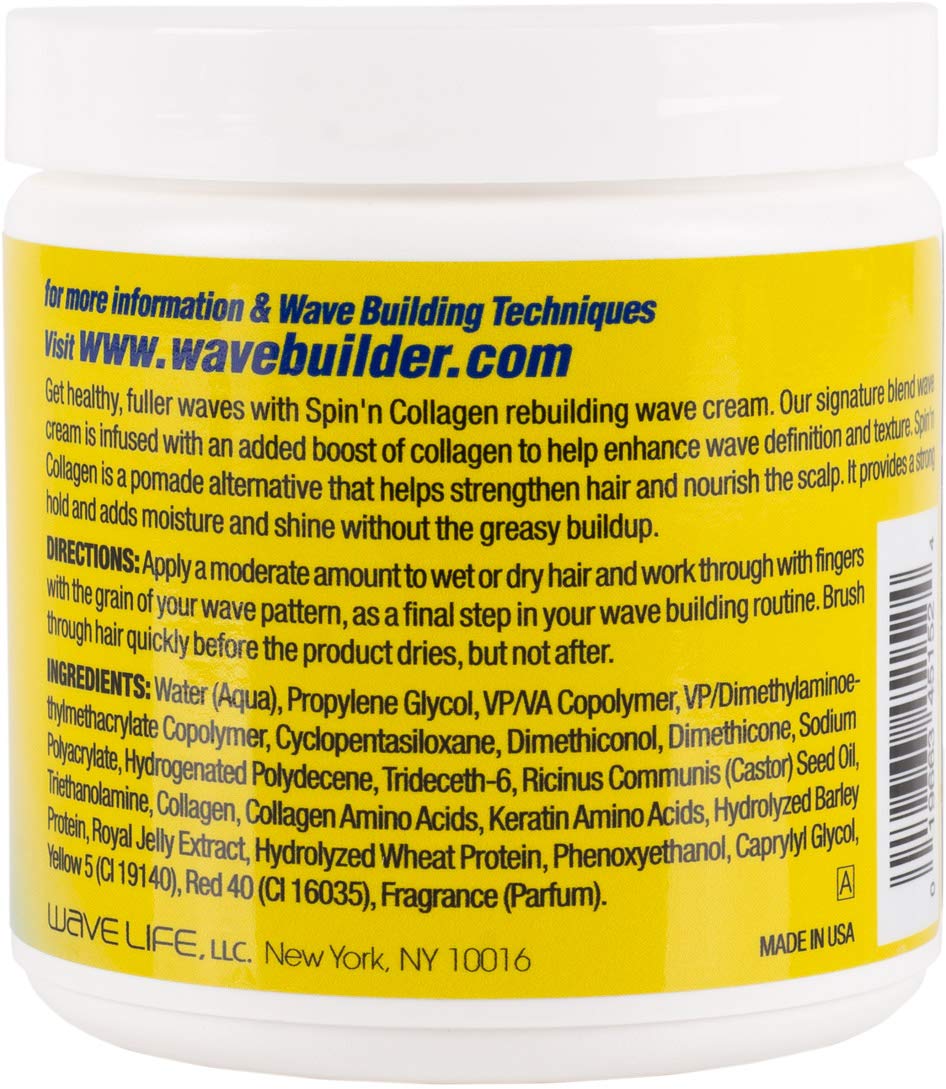 Wavebuilder Spin'n Collagen Wave Cream Beauty & Personal Care WAVEBUILDER