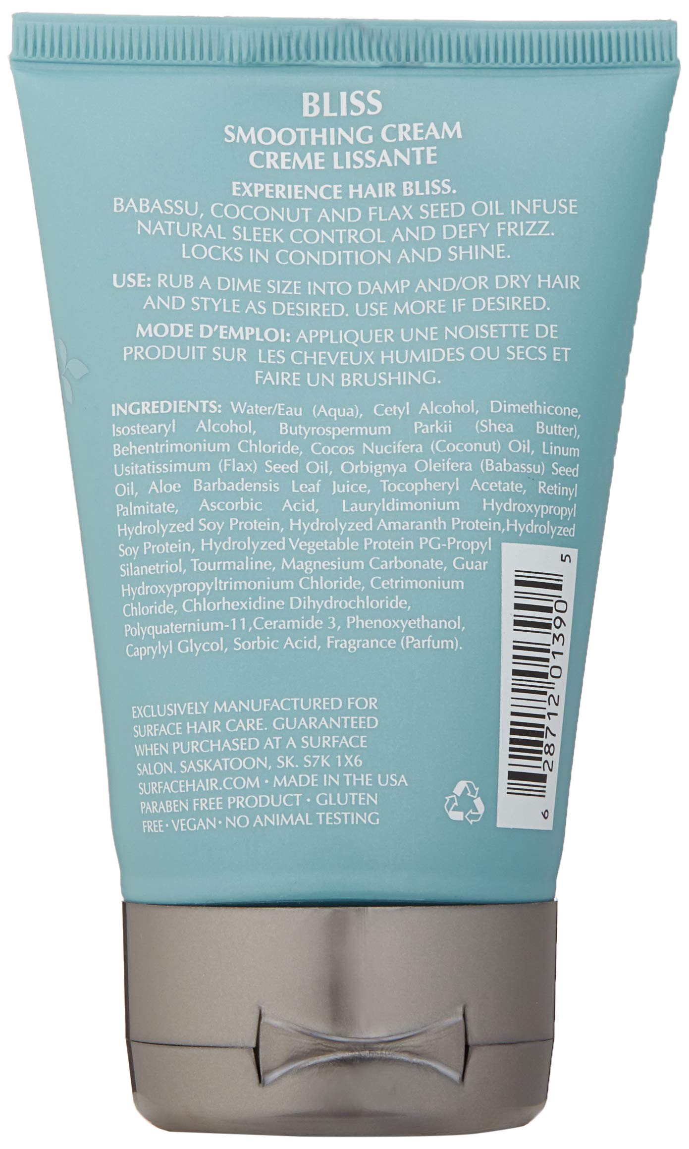 Surface Hair - Bliss Smoothing Cream - Natural Sleek Control, Smoothes & Shine - 4 fl oz Beauty & Personal Care SURFACE