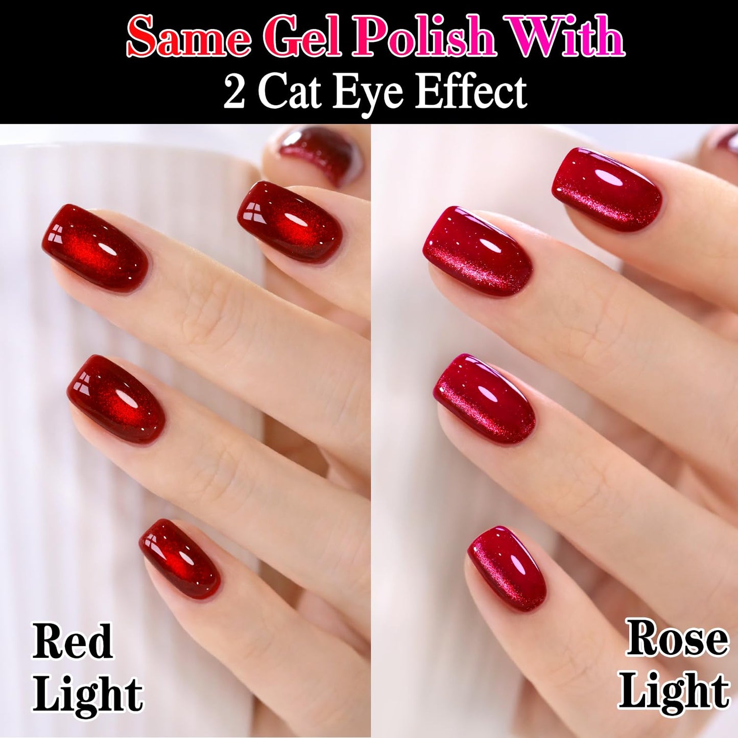 Double Rhythm 15ML Ice Glass Cat Eye Gel Polish with Magnet Holographic Glitter Shimmer Translucent Sheer Color Salon Soak Off Magnetic Nail at Home Beauty and Personal Care Double Rhythm