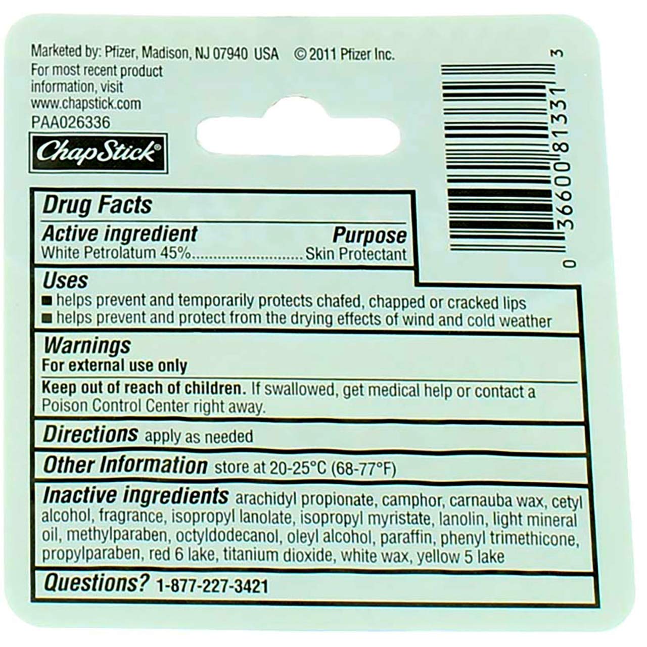 ChapStick Classic Original Lip Balm, 0.15 oz (Pack of 10) Beauty and Personal Care ChapStick