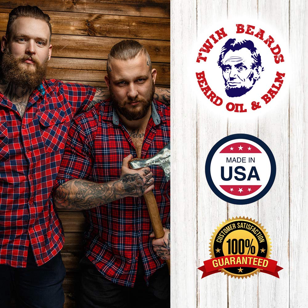 Twin Beards Sandalwood Beard Oil for Men | Beard Conditioner for Men | Essential Beard Care | Beard Softener for Men during Beard Growth | Beard Beauty & Personal Care TWIN BEARDS BEARD OIL