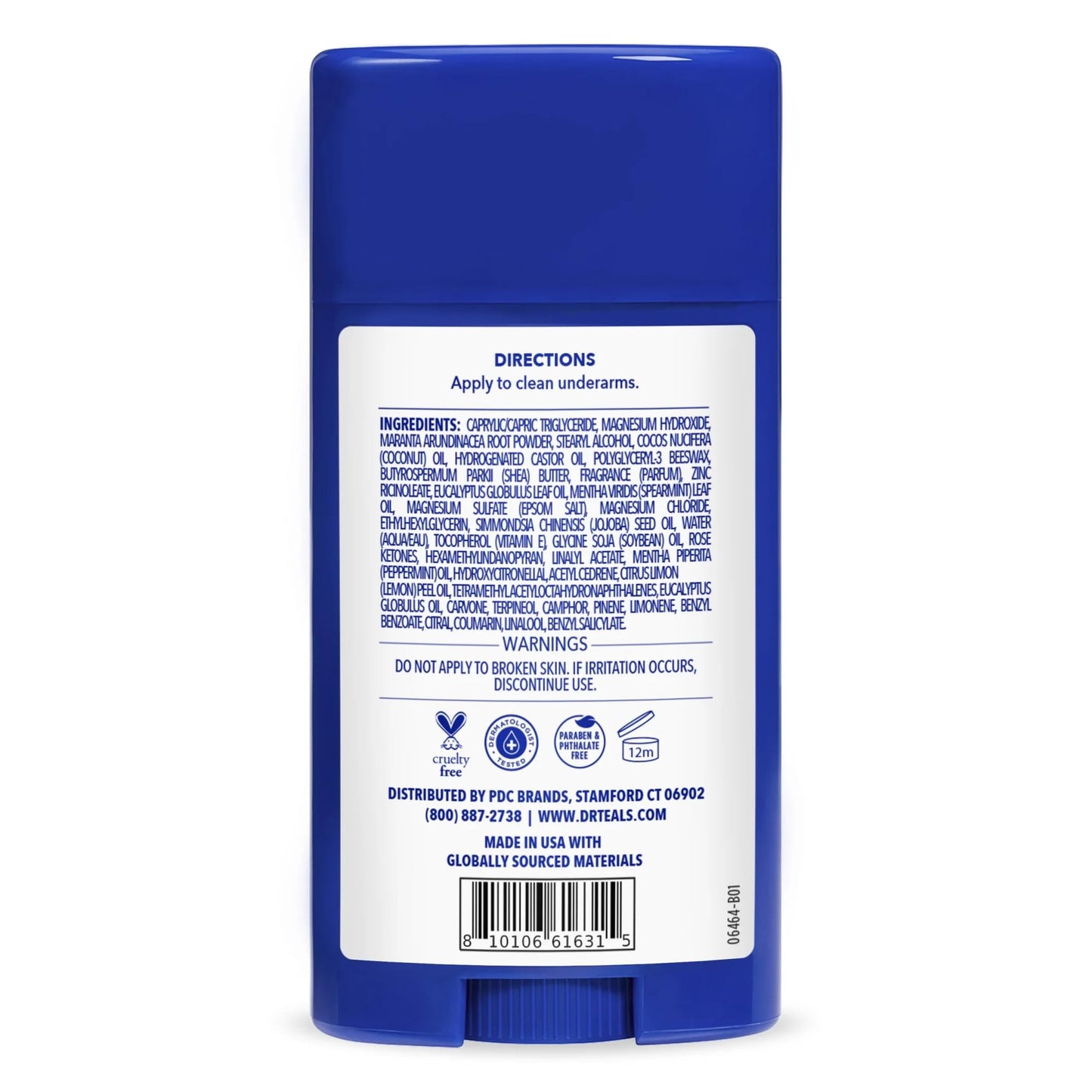 Dr. Teals Eucalyptus Deodorant Gift Set (2 Pack, 2.5oz Ea.) - Eucalyptus Essential Oils with Shea Butter & Arrowroot Powder - Aluminum, Paraben Beauty and Personal Care Dr Teal's