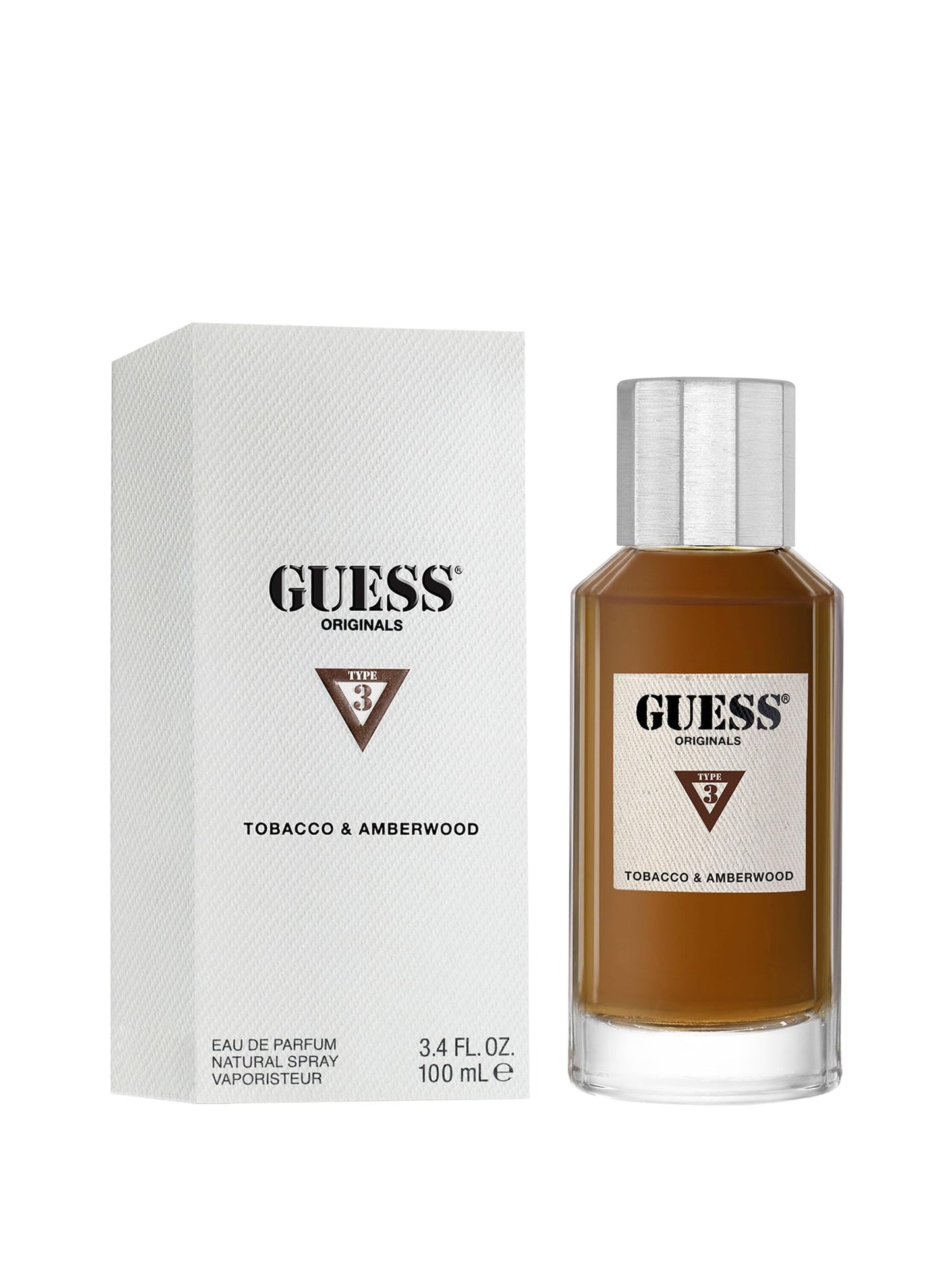 Originals Type 3 Tobacco and Amberwood by Guess for Men - 3.4 oz EDP Spray Beauty & Personal Care GUESS