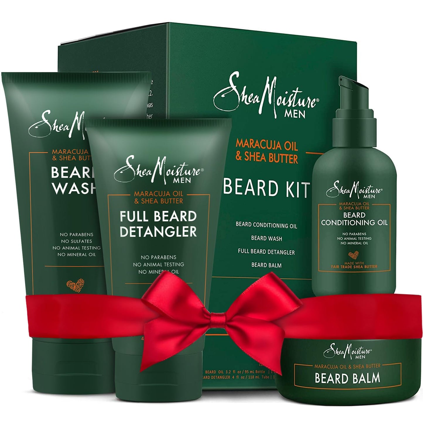 SheaMoisture Beard Kit for Men - Beard Wash, Conditioning Beard Oil, Full Beard Detangler + Beard Balm with Shea Butter & Maracuja Oil, Gifts for Men Beauty & Personal Care SheaMoisture