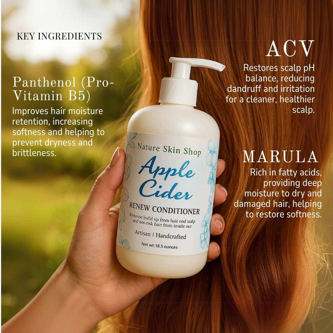 Nature Skin Shop Apple Cider Vinegar Shampoo and Conditioner Set Beauty & Personal Care Nature Skin Shop