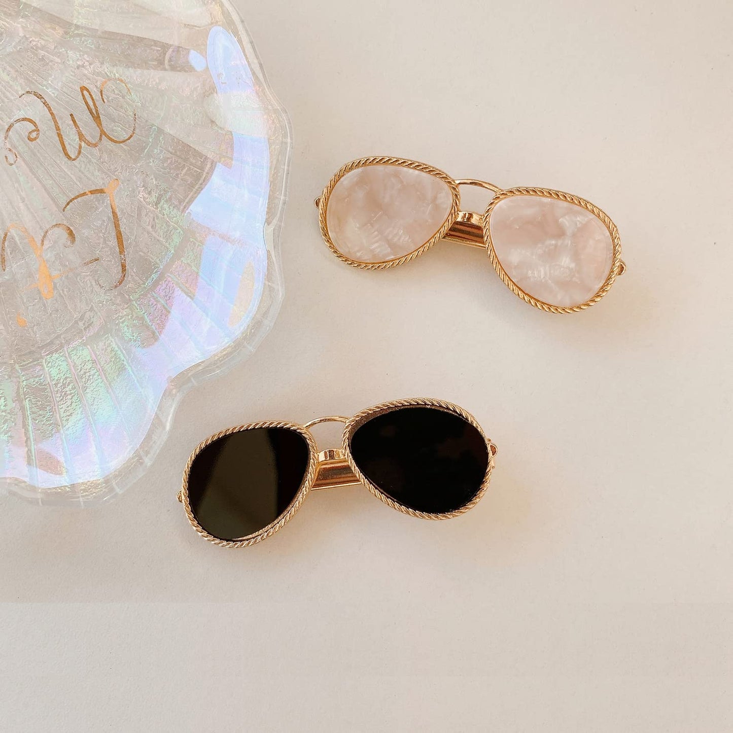 4Pcs Mini Creative Sunglasses Shape Hair Clips Metal Alligator Hair Side Clip Hair Pins Hair Barrettes Hair Accessories for Women Girls Birthday Beauty & Personal Care luzen
