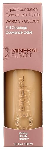 Mineral Fusion Warm 3 Liquid Foundation, 1 Fz Beauty & Personal Care Mineral Fusion