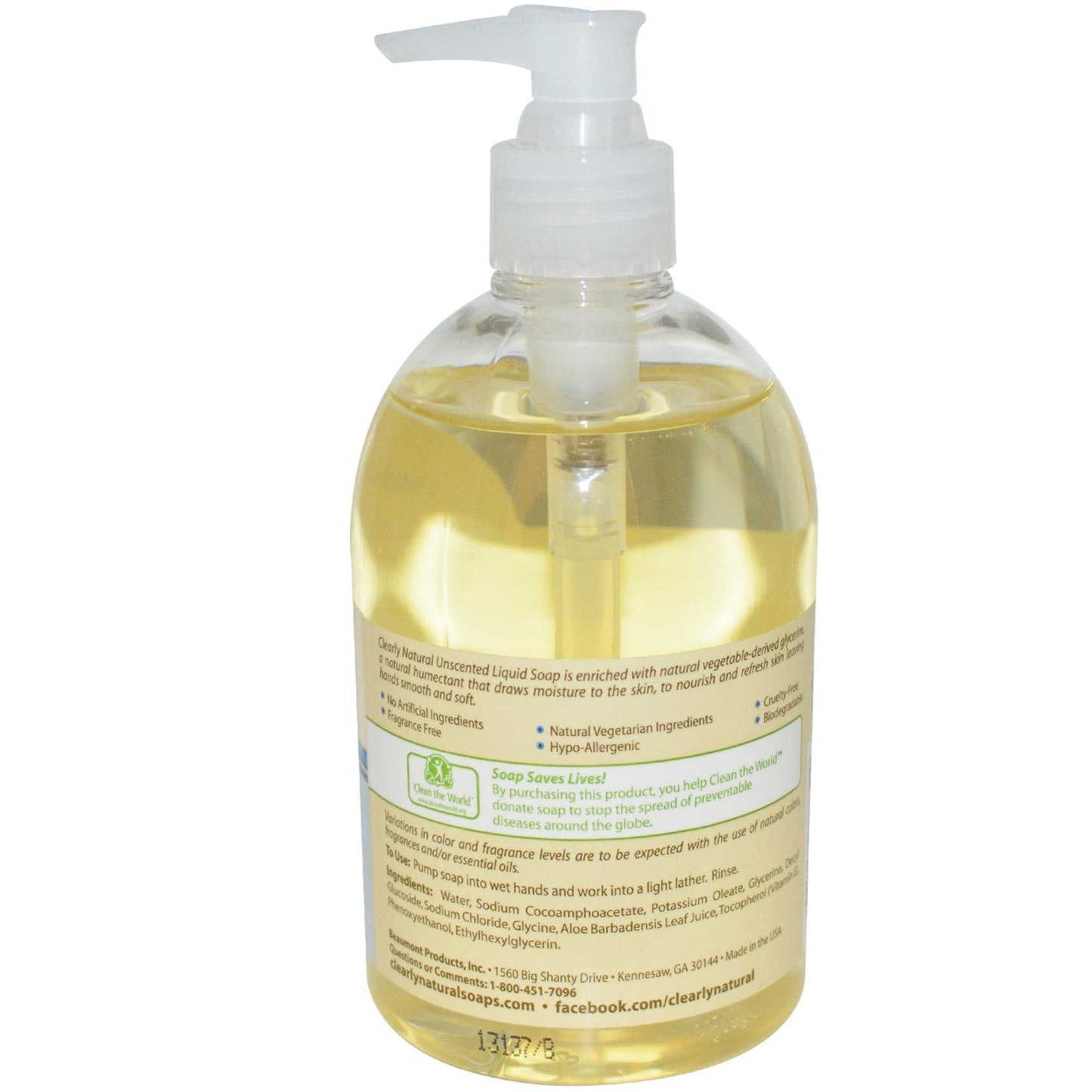 Clearly Natural Pure and Natural Glycerine Hand Soap Unscented - 12 fl oz Beauty & Personal Care Clearly Natural