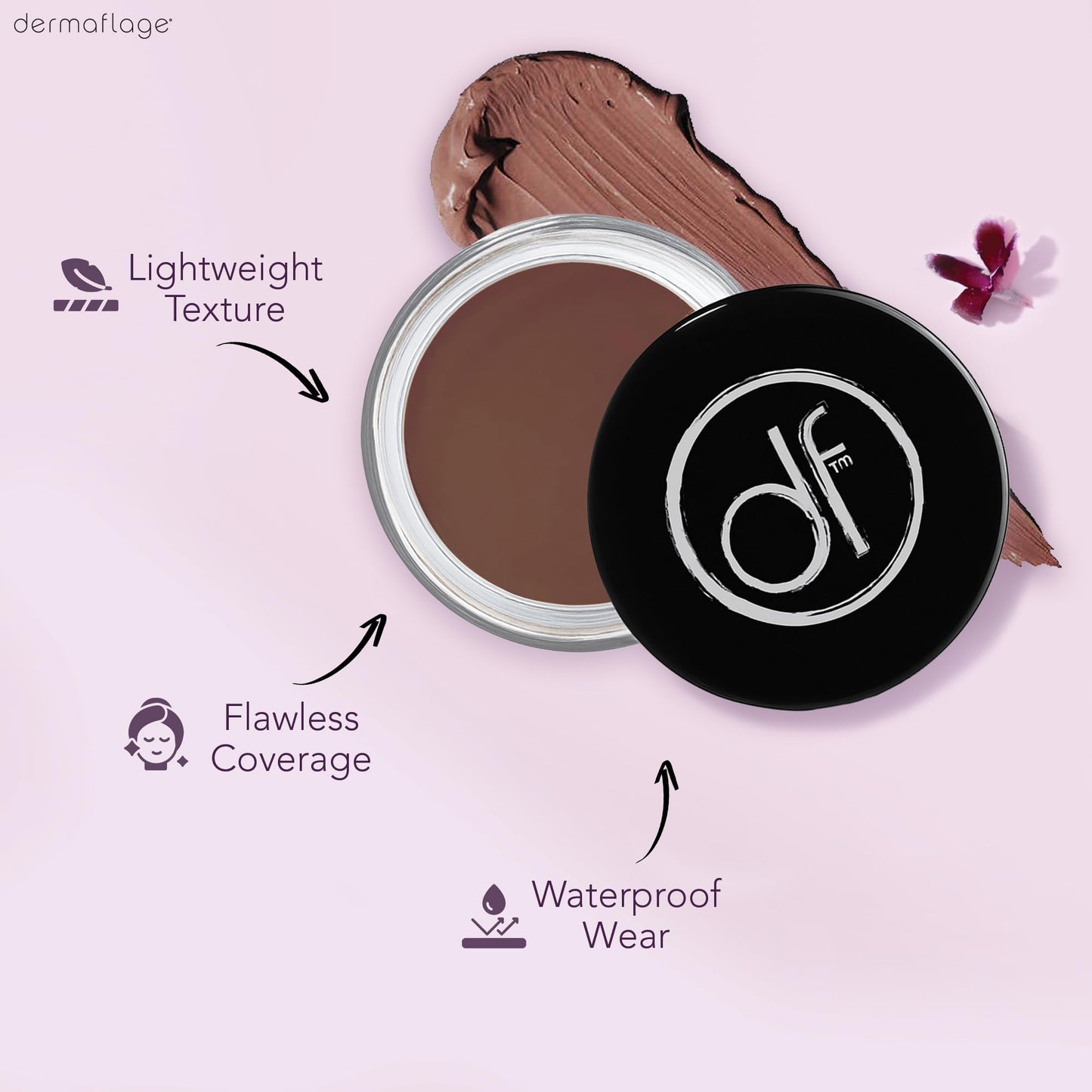 Waterproof Concealer Cream, Full Coverage Waterproof Makeup, Color Match Promise by Dermaflage, 6g/.2oz Beauty & Personal Care Dermaflage