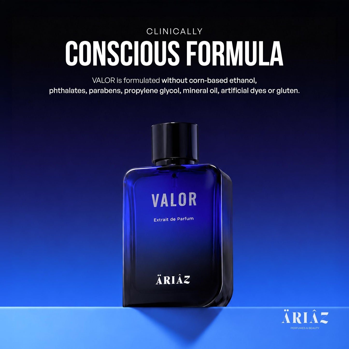 ARIAZ VALOR Men's Extrait de Parfum - Oil Based, Clean & Phthalate Free Formulation - Long Lasting Woody Spicy Fragrance with Bergamot, Cardamom Beauty & Personal Care ARIAZ