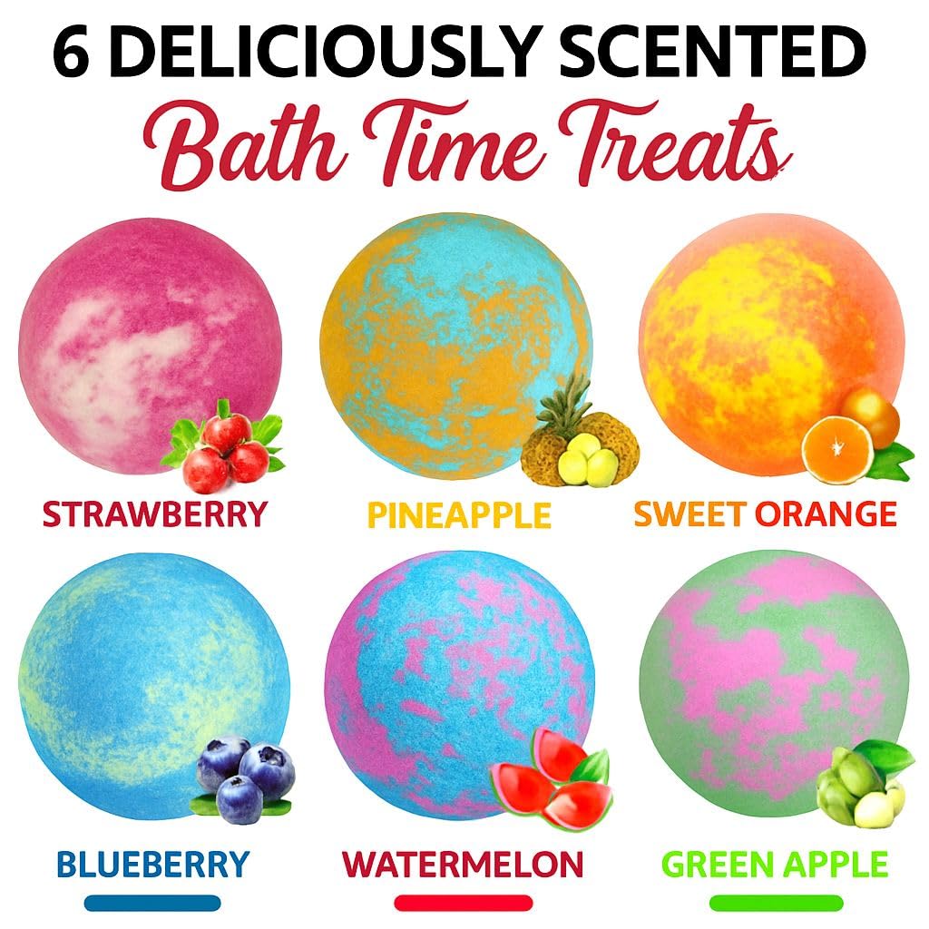 Bath Bombs for Kids with Surprise Inside, Bath Bombs with Surprise Jewelry & Jewelry Box - Organic, Skin Moisturizing, Natural Kids Space Galaxy Beauty and Personal Care Mineral Me California