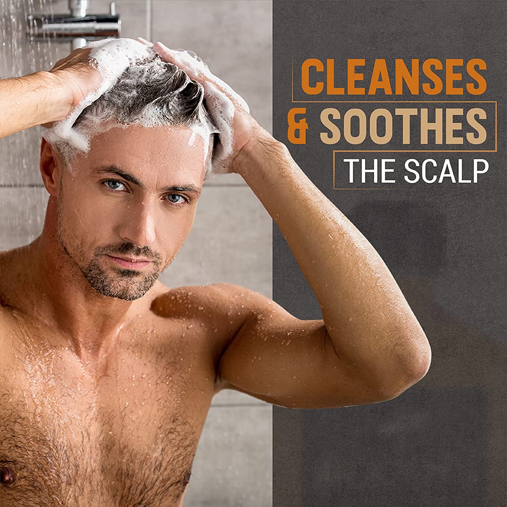 Woody's Men's Daily Shampoo - Nourishing Cleanser with Vitamin B5, Aloe Vera & Ginger, for All Hair Types, 12 Fl Oz Beauty & Personal Care Woody's