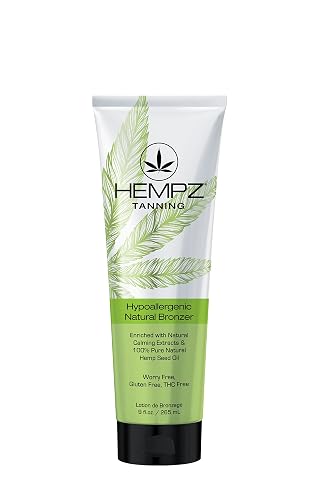 HEMPZ Hypoallergenic Natural Bronzer - Herbal Moisturizing Self Tanning Lotion for Tanning Beds, Beach, Sun 9 Fl OZ Beauty & Personal Care Hempz