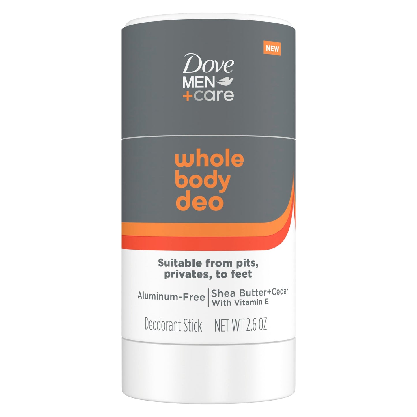 DOVE MEN + CARE Whole Body Deo Aluminum-Free Deodorant Stick Shea Butter + Cedar from Pits, Privates, to Feet with Vitamin E 2.6 oz Beauty and Personal Care DOVE MEN + CARE