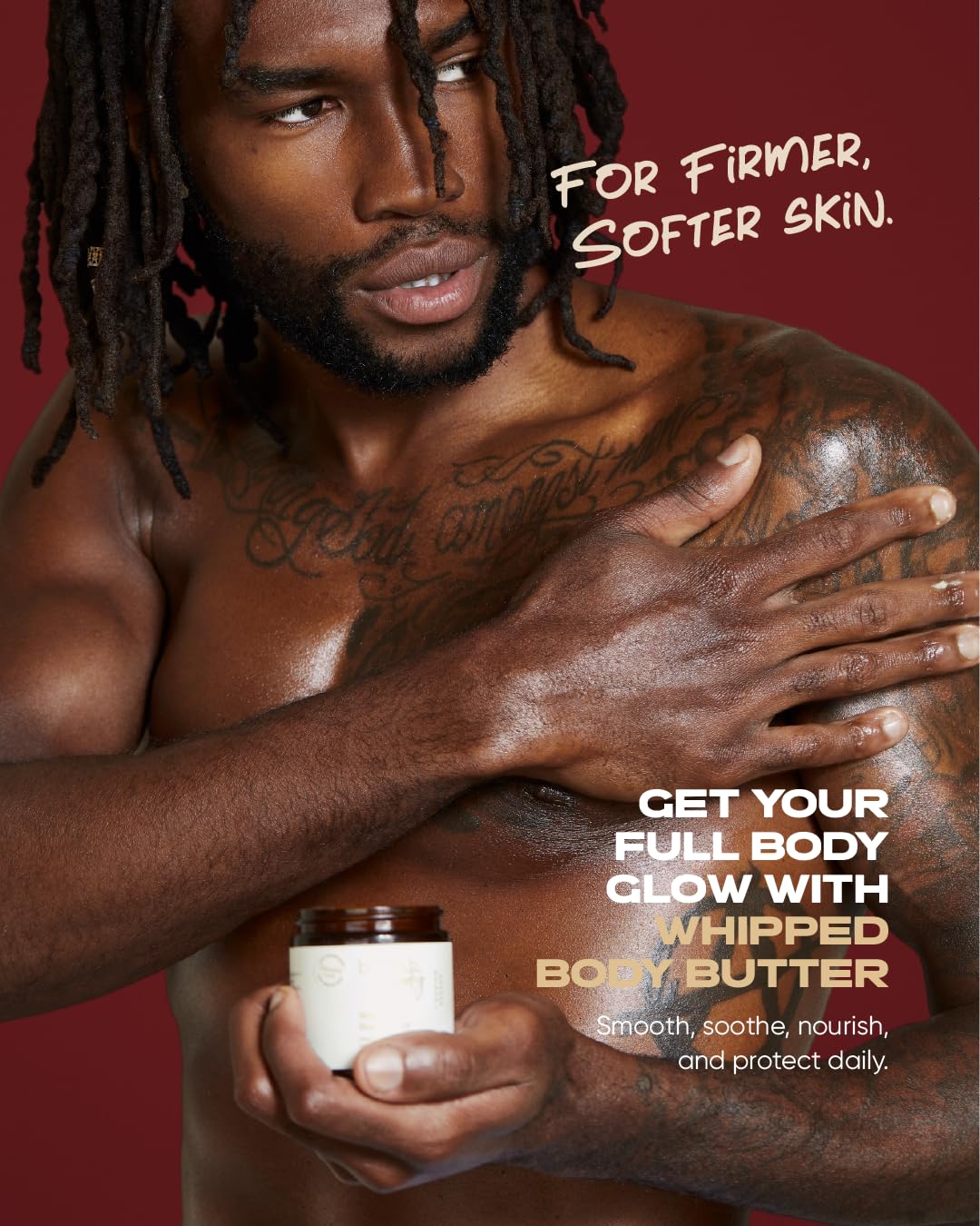 Buttah Skin by Dorion Renaud Whipped Body Butter 4oz - 100% All Natural & Organic (Hard in Jar) Pure Whipped Virgin Raw African Shea Butter Beauty & Personal Care buttah. by Dorion Renaud