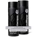 Black Wolf Mens Shampoo & Conditioner Set for Oily Hair - Oil Control Shampoo with Moisturizing & Deep Cleansing Formula - Conditioner for Soft Beauty & Personal Care Black Wolf