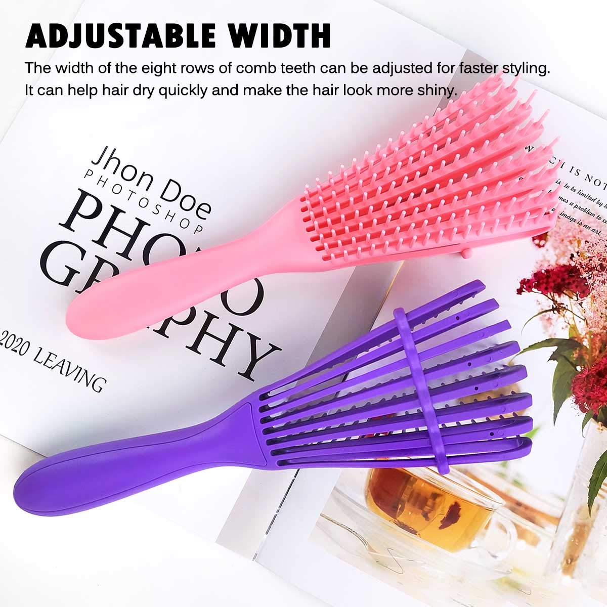 Detangling Brush for Afro American/African 3a to 4c Kinky, Wavy/Curly/Coily Hair - Women's Scalp Massaging Comb for Wet/Dry/Oily/Thick/Long Textured Beauty & Personal Care A.DASHER