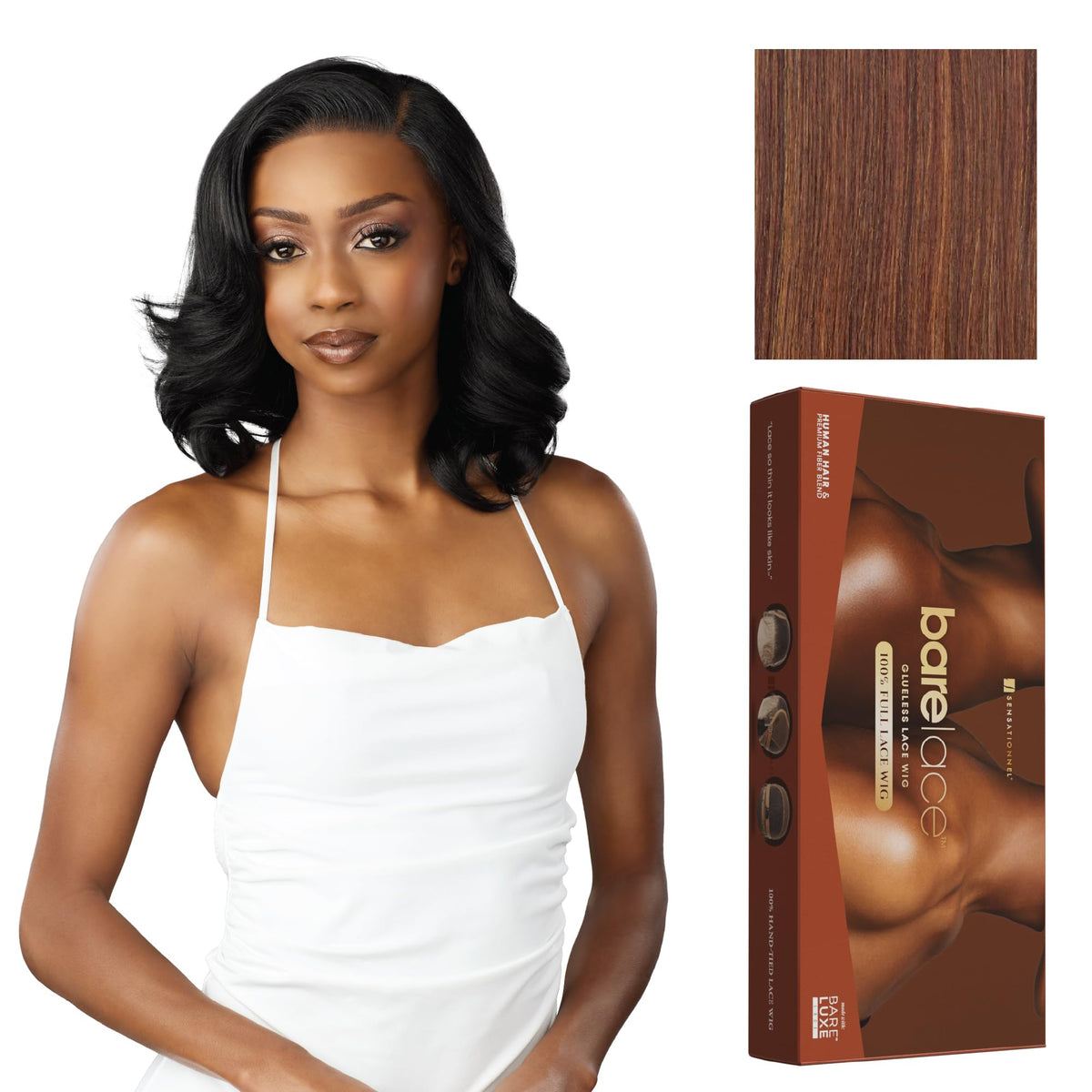 Sensationnel Bare Lace FullLaceWig-Unit 9, FLAMBOYAGECHOCOLATE