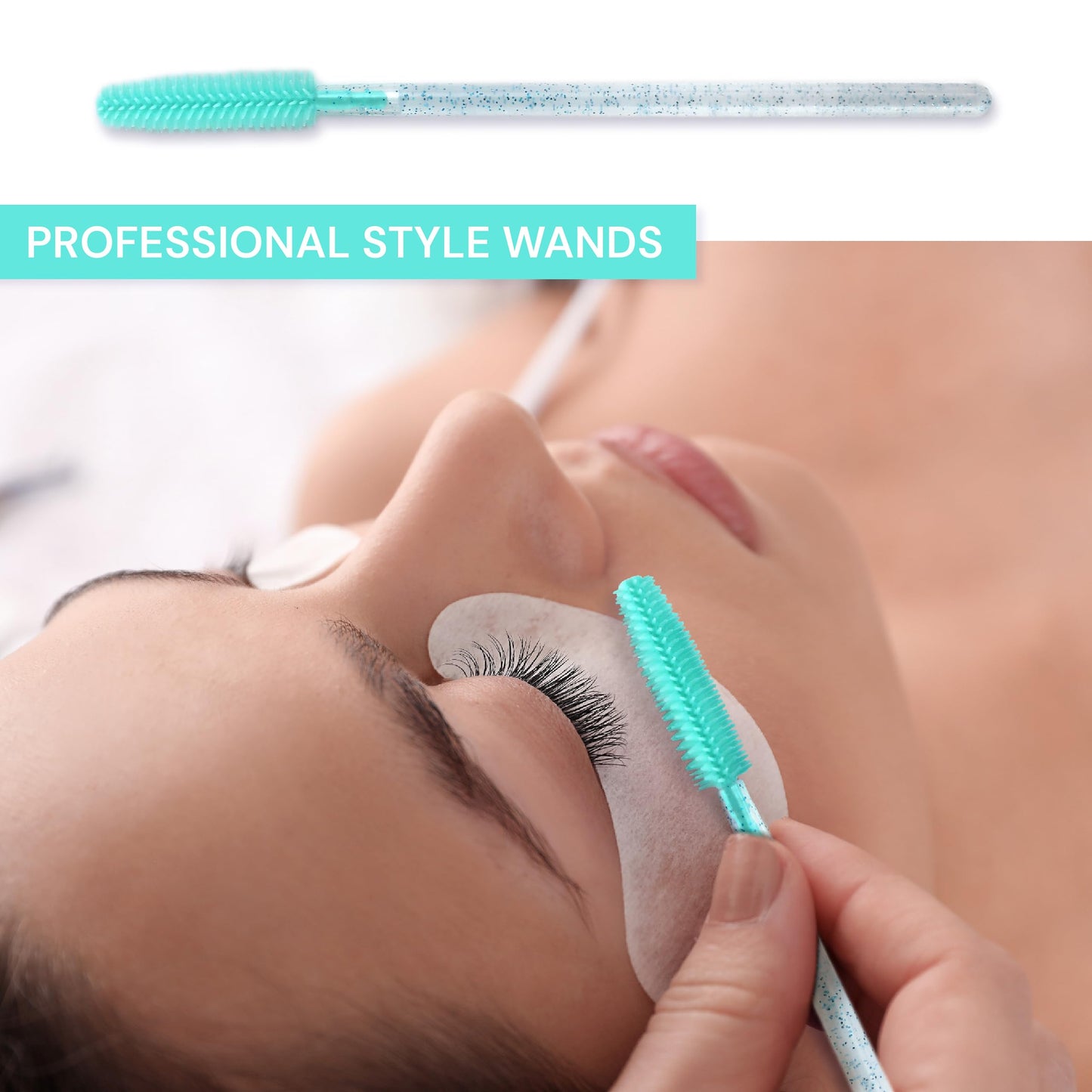 Apothie 50 Pieces Silicone Disposable Mascara Eyelash Wands - Eyebrow & Lash Extension Spoolie Brushes, Comb Separator, Microblading Tool, Applicator Beauty & Personal Care Apothie