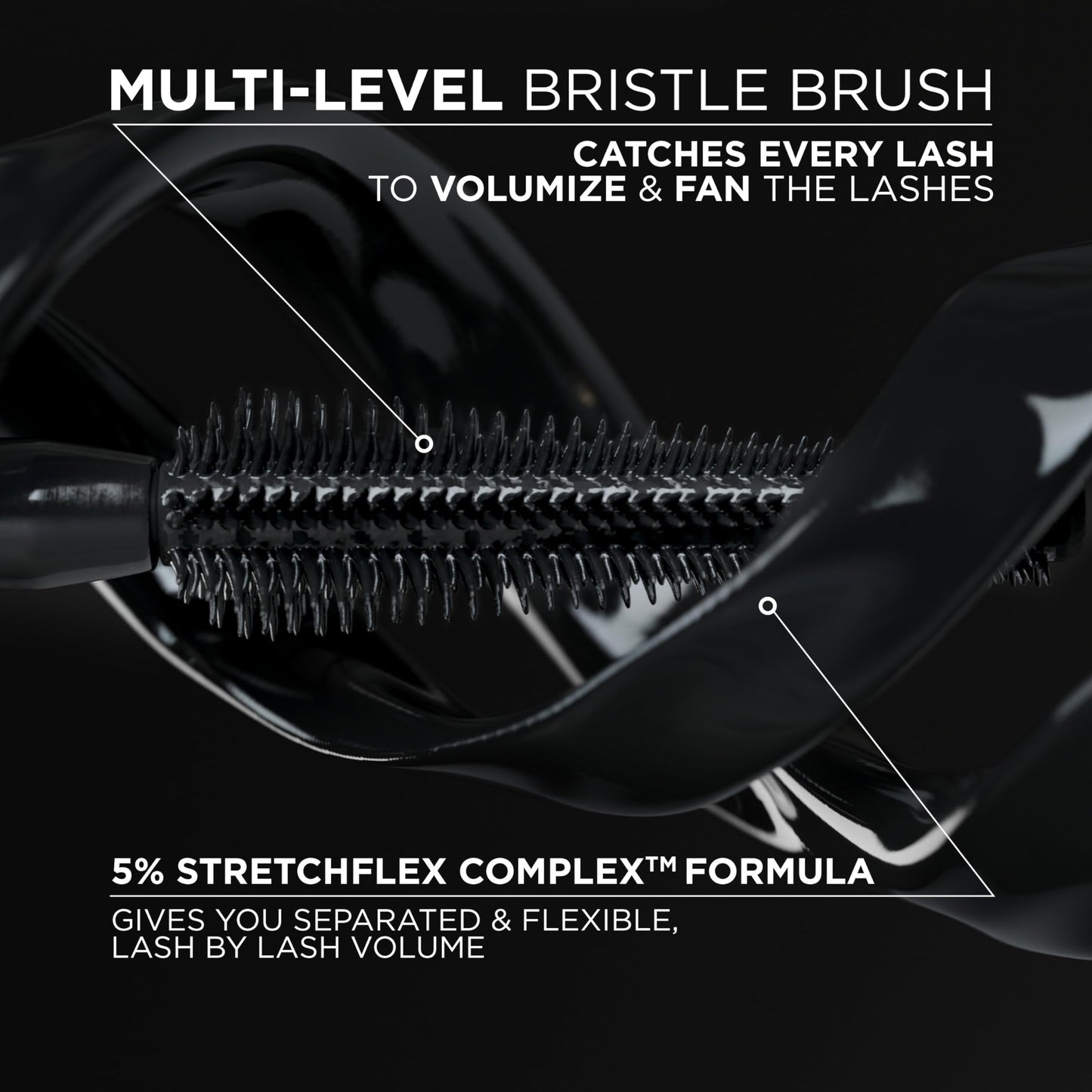 L'Oreal Paris Voluminous Panorama Mascara, Volumizing and Lengthening Mascara, Washable Longwear and Smudge Resistant Make Up, Blackest Black, 0.33 Fl Beauty & Personal Care L'Oreal Paris