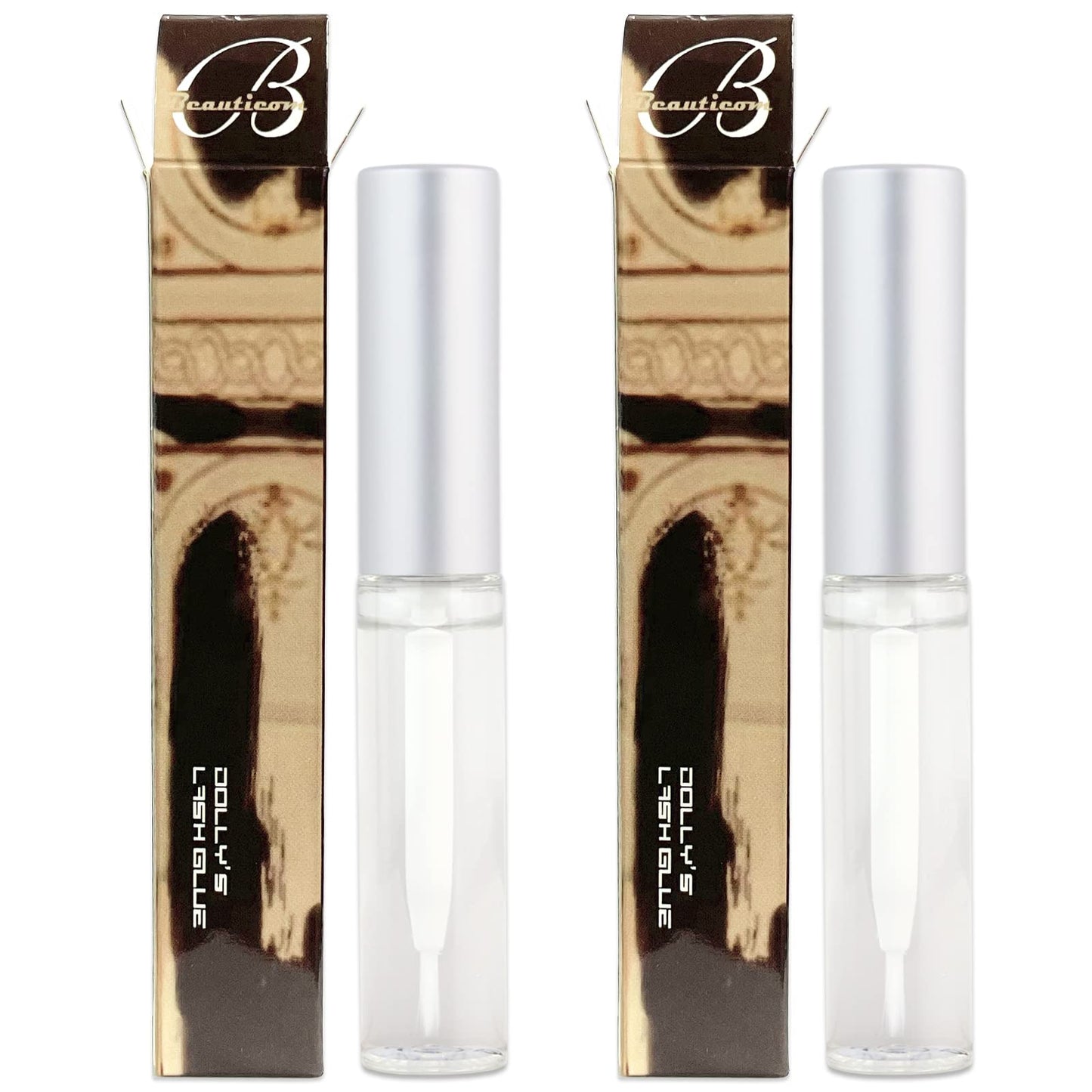 Dolly's Lash Premium Eyelash Extension Glue Bottle Natural, Long-Lasting, Strong Hold (5 mL) 2 Pieces Beauty & Personal Care PANA