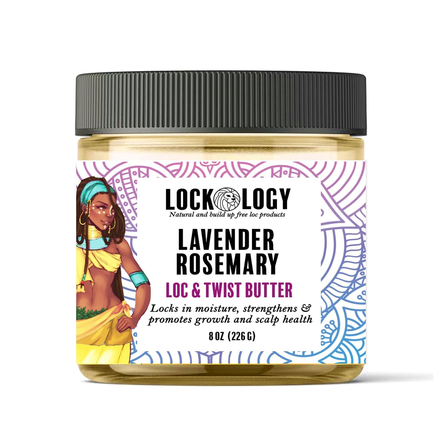 Loc Retwist Butter & Dread Wax for Growth - Lavender Rosemary All Natural NO Build Up Loc Products by Lockology Beauty & Personal Care Lockology