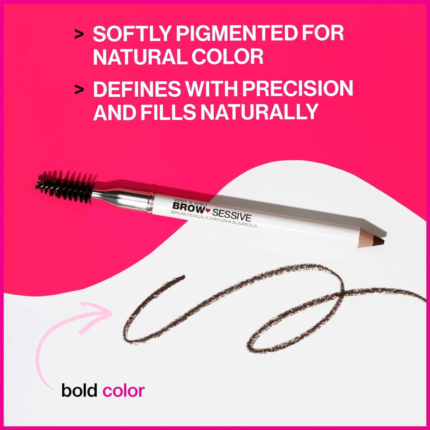 wet n wild Brow-Sessive Brow Pencil, Ultra-Precise Dual Ended Spoolie Brush for Perfect Buildable Blendable Shaping, Natural Lasting Shades for Every Beauty & Personal Care wet n wild