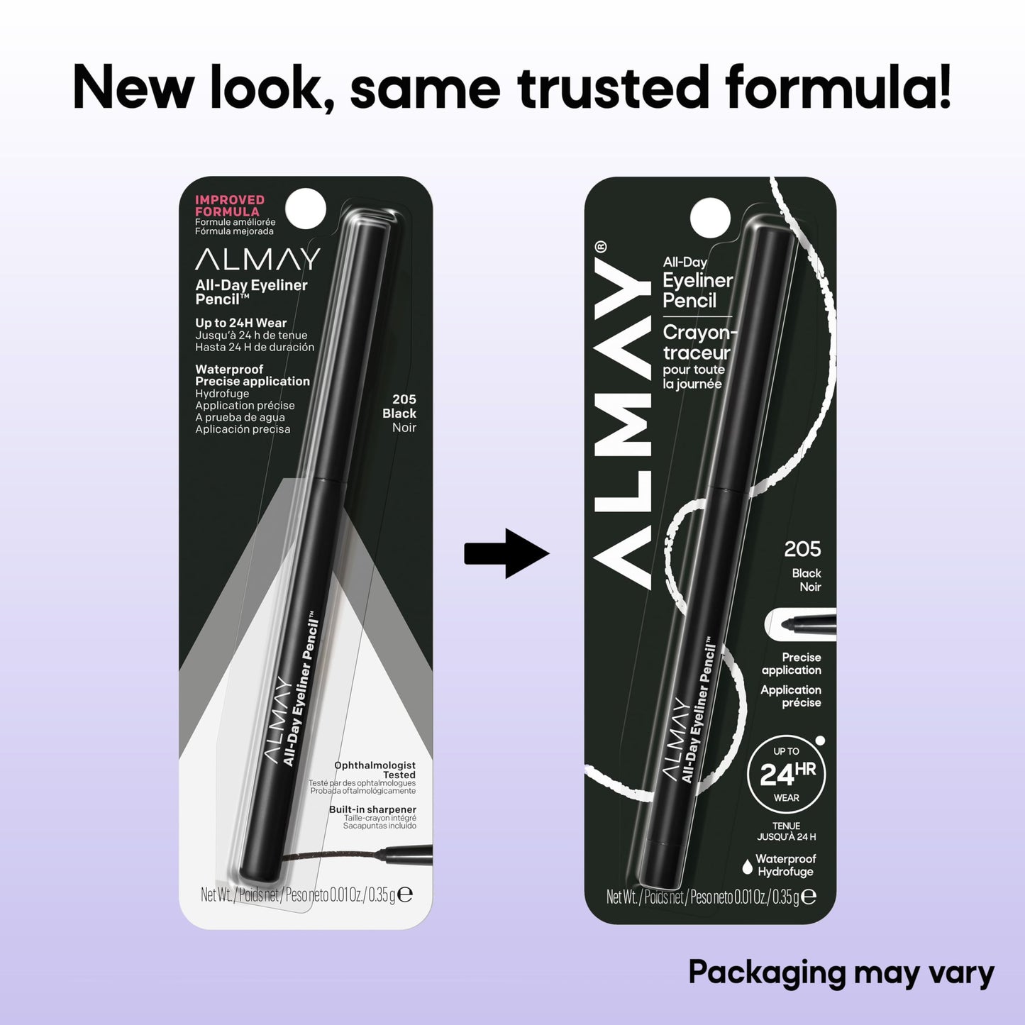 Almay All-Day Eyeliner Pencil, Hypoallergenic, Cruelty-Free, Oil-Free, Fragrance-Free, Ophthalmologist Tested, Long Wearing and Water Resistant Beauty & Personal Care Almay
