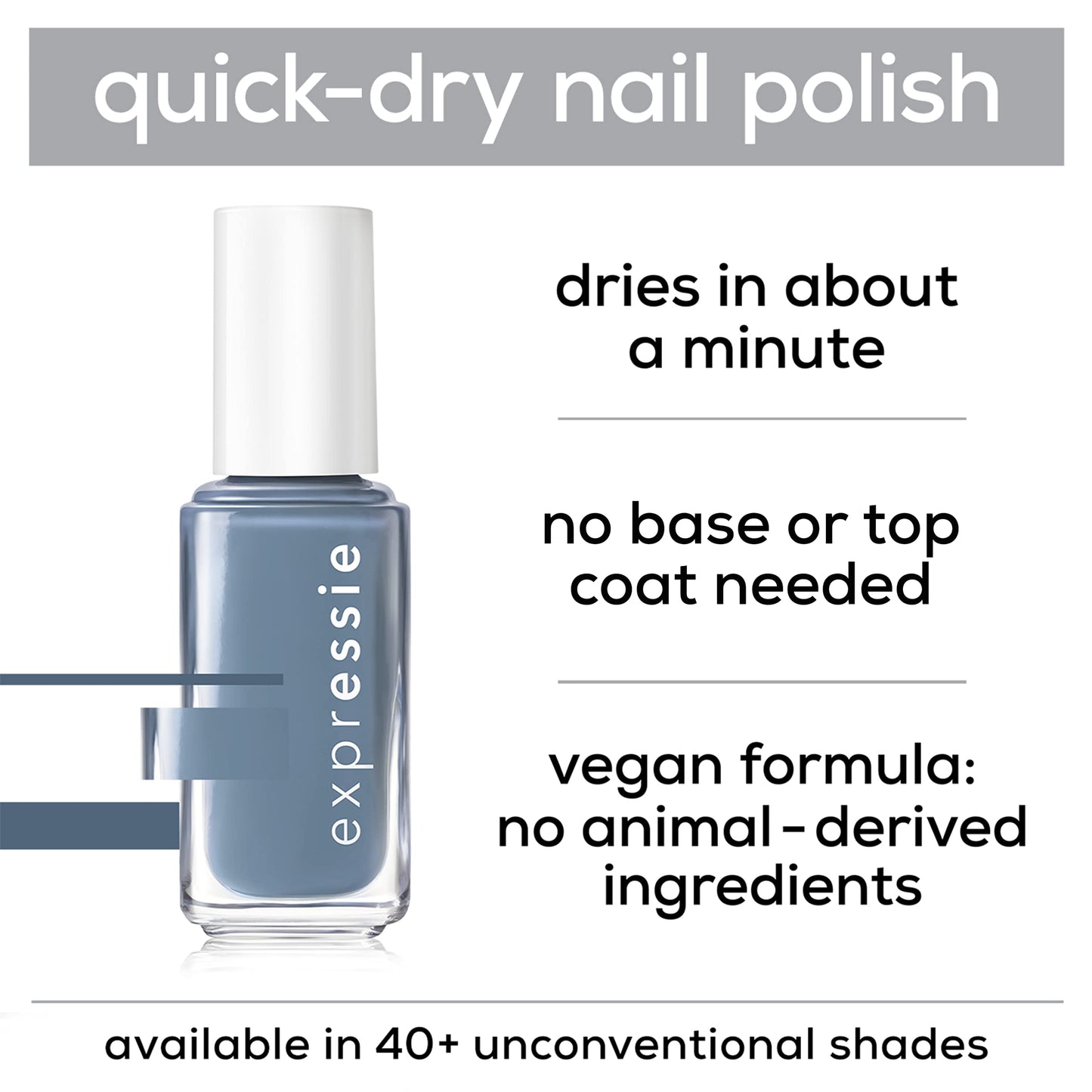 essie expressie Quick-Dry Vegan Nail Polish, Trend and Snap, 0.33 Ounce Beauty & Personal Care essie