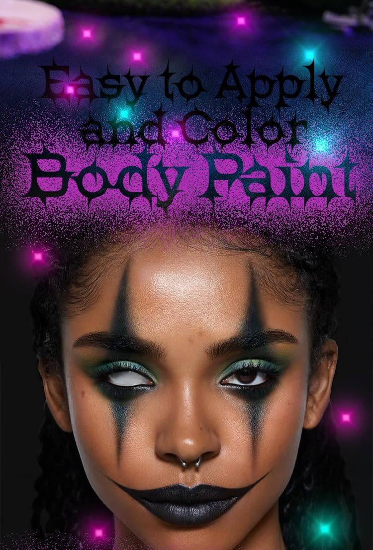 Halloween Face Body Paint Stick - Vampire Makeup Kit (5 Colors: Black, White, Red, Green, Blue) - Easy Apply Waterproof Long Lasting for Kids Adults Beauty & Personal Care iACen