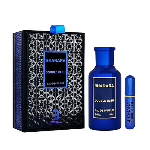 Bharara Double Bleu Pour Homme Eau De Parfum For Men 3.4 oz /100 ML Beauty & Personal Care B Bharara
