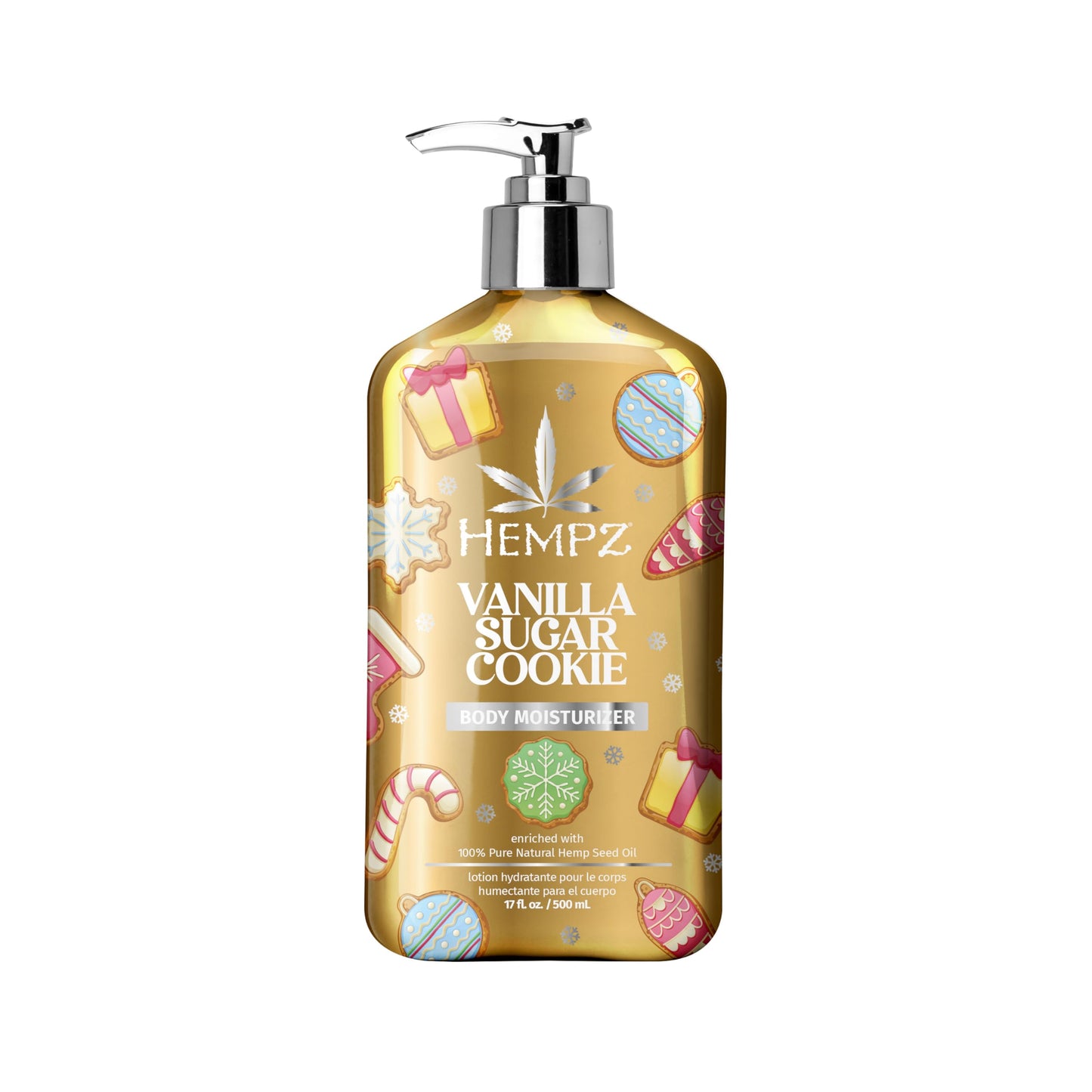 Hempz NEW Vanilla Sugar Cookie Body Moisturizer, Body Lotion, Fall Skin Care for Men & Women, Limited Edition, 17 fl.oz. Beauty & Personal Care Hempz