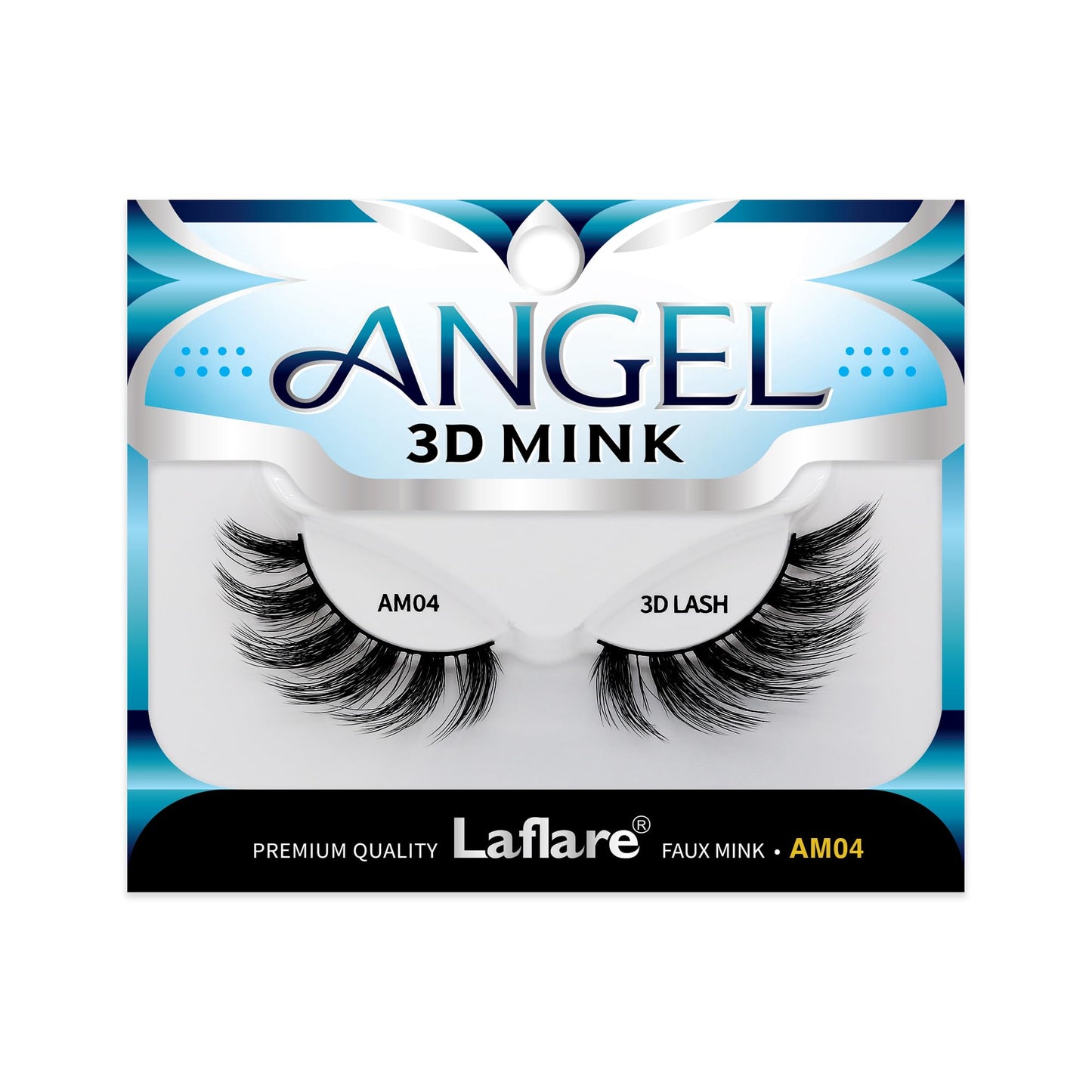 Laflare 3D MINK ANGEL Eyelashes, Soft, Feather-Light, Double-Layer, Voluminous, Glamorous, Fluffy, Striking Look, Reusable Premium Quality False Mink… Beauty & Personal Care Laflare