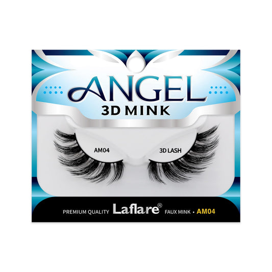 Laflare 3D MINK ANGEL Eyelashes, Soft, Feather-Light, Double-Layer, Voluminous, Glamorous, Fluffy, Striking Look, Reusable Premium Quality False Mink… Beauty & Personal Care Laflare