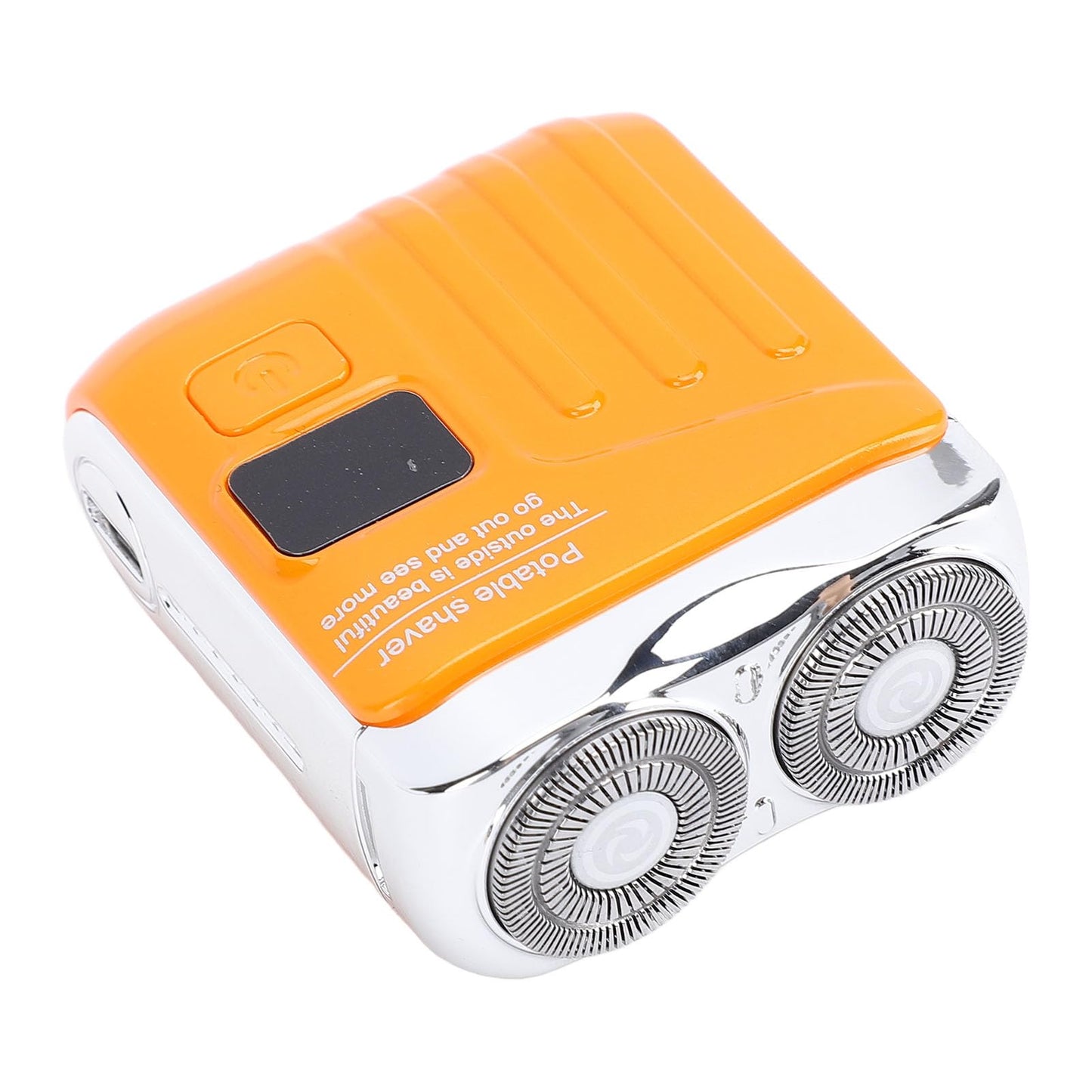 ZJchao Mini Rotary Beard Trimmer Power Display Washable Magnetic USB Rechargeable Mustache Trimmer Orange Beauty and Personal Care ZJchao