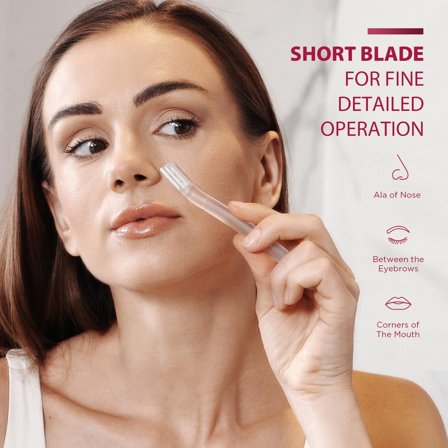 Dermaplane Razor for Women Face, (6 Count) Professional Dermaplaning Tool for Peach Fuzz, Facial and Eyebrow Hair Removal, Gentle Skin Exfoliation Beauty and Personal Care SINAHET